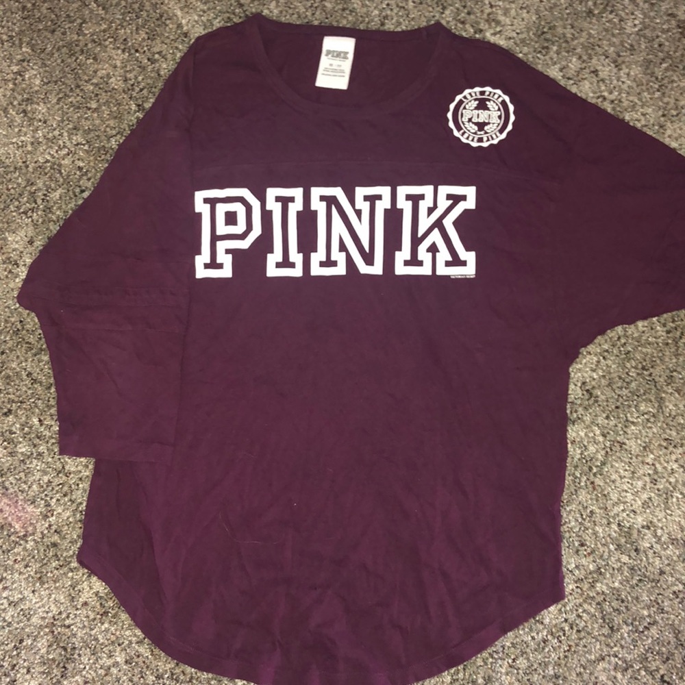 Victorious Secret Pink quarter sleeve shirt.